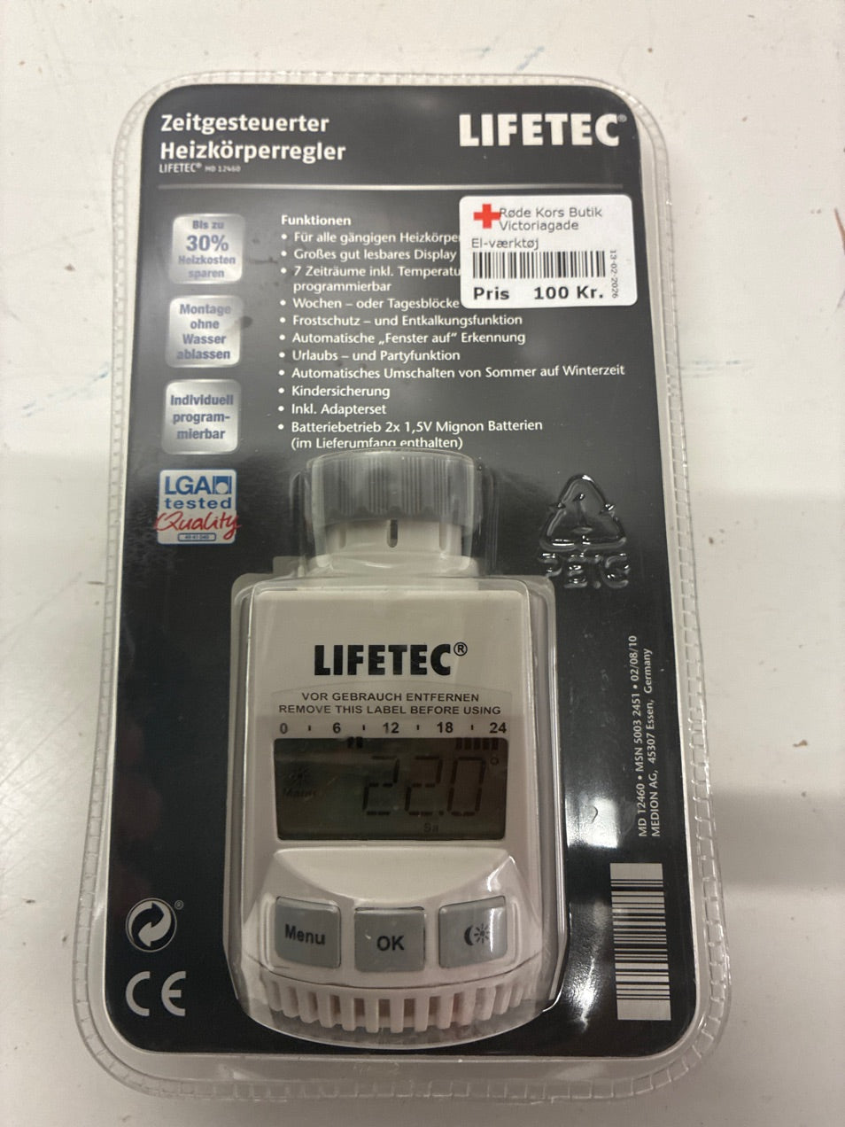 Lifetec termostatventil
